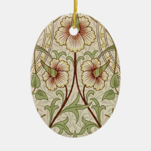 William Morris Daffodil Classic Bloem Behang Keramisch Ornament