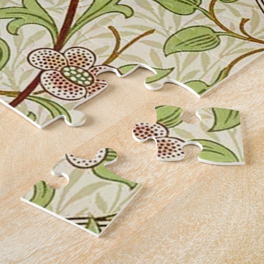 William Morris Daffodil Classic Bloem Behang Legpuzzel (Zijkant)