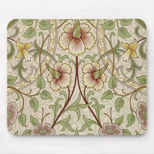 William Morris Daffodil Classic Bloem Behang Muismat (Voorkant)