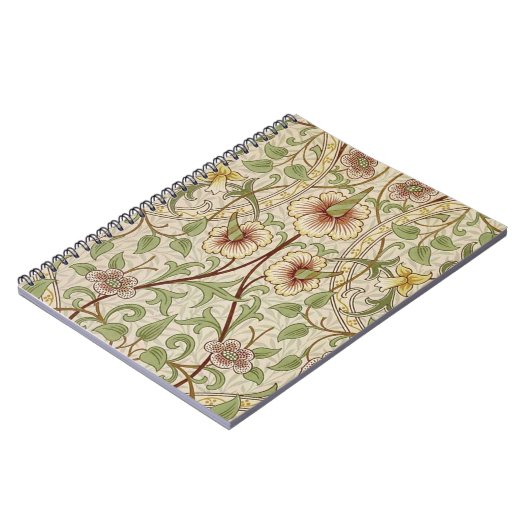 William Morris Daffodil Classic Bloem Behang Notitieboek (Linkerzijde)