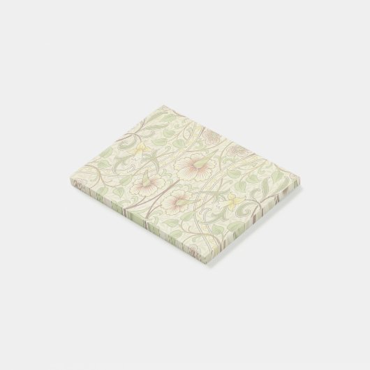 William Morris Daffodil Classic Bloem Behang Post-it® Notes (Schuin)