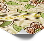 William Morris Daffodil Classic Bloem Behang Poster (Hoek)