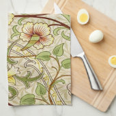 William Morris Daffodil Classic Bloem Behang Theedoek (Quarter Fold)