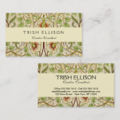 William Morris Daffodil Classic Bloem Behang Visitekaartje (Voorkant / Achterkant)