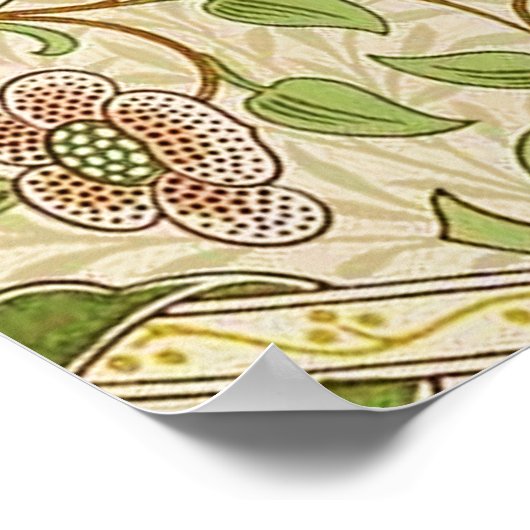 William Morris Daffodil Classic Flower Poster (Hoek)