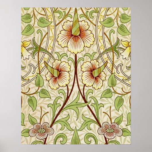 William Morris Daffodil Classic Flower Poster (Voorkant)