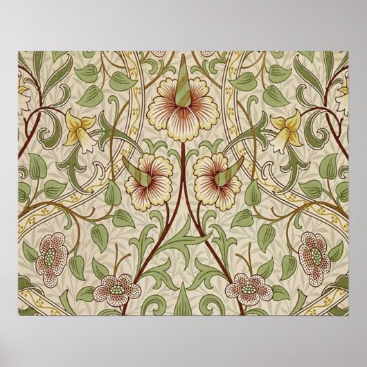 William Morris Daffodil Classic Flower Poster (Voorkant)