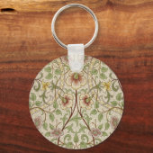 William Morris Daffodil Classic Flower Sleutelhanger (Voorkant)