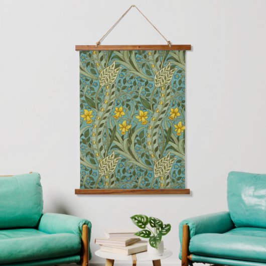 William Morris Daffodil Floral Pattern Classic Hangend Wandkleed (Woonkamer)