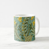 William Morris Daffodil Floral Pattern Classic Koffiemok (Voorkant rechts)