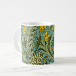 William Morris Daffodil Floral Pattern Classic Koffiemok