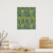 William Morris Daffodil Floral Pattern Classic Poster (Keuken)