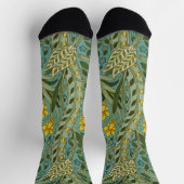 William Morris Daffodil Floral Pattern Classic Sokken (Top)