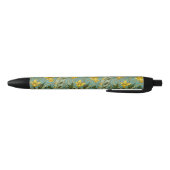 William Morris Daffodil Floral Pattern Classic Zwarte Inkt Pen (Bodem)
