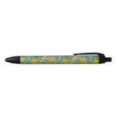 William Morris Daffodil Floral Pattern Classic Zwarte Inkt Pen (Bovenkant)