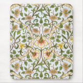 William Morris Daffodil Floral Pattern Mousepad Muismat (Voorkant)