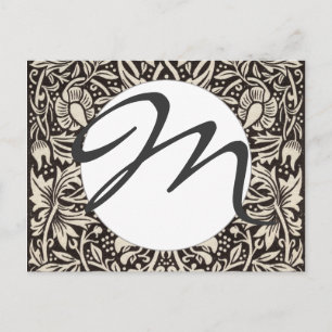 William Morris Daffodil Floral Wallpaper Briefkaart