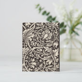 William Morris Daffodil Floral Wallpaper Briefkaart (Staand voorkant)