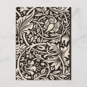 William Morris Daffodil Floral Wallpaper Briefkaart