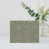 William Morris Daffodil Floral Wallpaper Briefkaart (Staand voorkant)