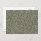 William Morris Daffodil Floral Wallpaper Briefkaart (Voorkant / Achterkant)