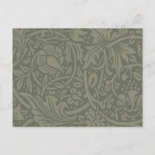 William Morris Daffodil Floral Wallpaper Briefkaart