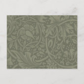 William Morris Daffodil Floral Wallpaper Briefkaart (Voorkant)