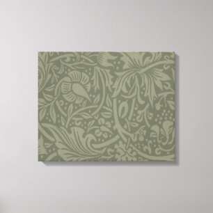 William Morris Daffodil Floral Wallpaper Canvas Afdruk