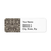 William Morris Daffodil Floral Wallpaper Etiket (Voorkant)