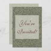 William Morris Daffodil Floral Wallpaper Kaart (Voorkant / Achterkant)