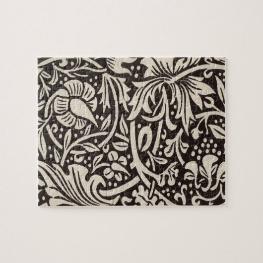 William Morris Daffodil Floral Wallpaper Legpuzzel (Horizontaal)