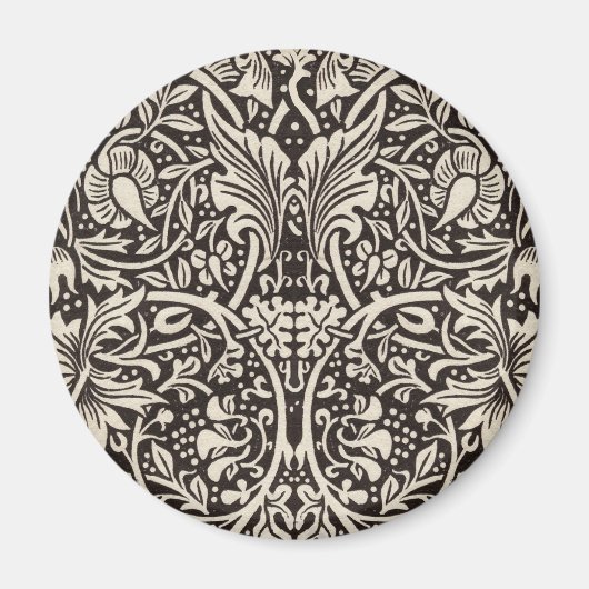 William Morris Daffodil Floral Wallpaper Magneet (Voorkant)