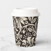 William Morris Daffodil Floral Wallpaper Papieren Bekers (Achterkant)