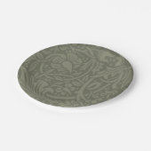 William Morris Daffodil Floral Wallpaper Papieren Bordje (Gekanteld)