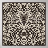 William Morris Daffodil Floral Wallpaper Pattern Poster (Voorkant)