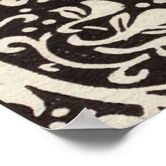 William Morris Daffodil Floral Wallpaper Poster (Hoek)