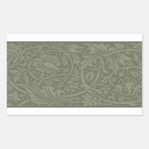 William Morris Daffodil Floral Wallpaper Rechthoekige Sticker