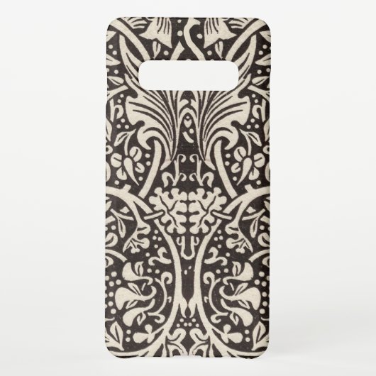 William Morris Daffodil Floral Wallpaper Samsung Galaxy Hoesje (Achterkant)