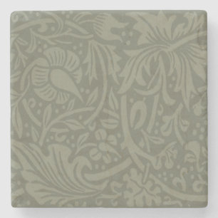 William Morris Daffodil Floral Wallpaper Stenen Onderzetter