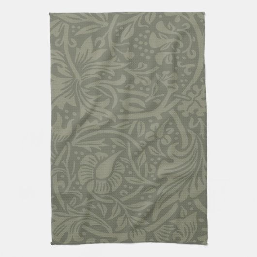 William Morris Daffodil Floral Wallpaper Theedoek (Verticaal)