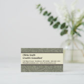 William Morris Daffodil Floral Wallpaper Visitekaartje (Staand voorkant)