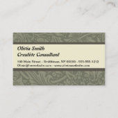 William Morris Daffodil Floral Wallpaper Visitekaartje (Voorkant)