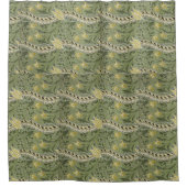  William Morris Daffodil Floral Yellow Douchegordijn (Voorkant)