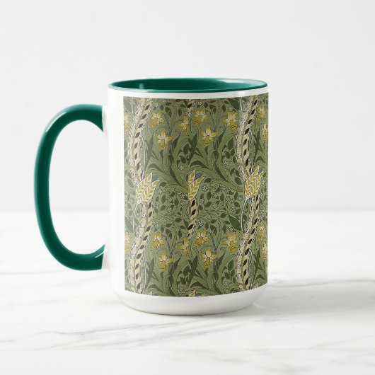 William Morris Daffodil Floral Yellow Mok (Links)