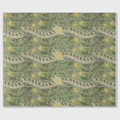  William Morris Daffodil Flowers Yellow Cadeaupapier (Vlak)