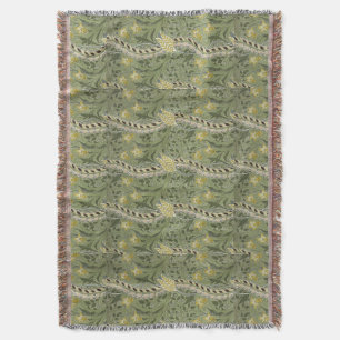 William Morris Daffodil Flowers Yellow Deken