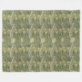 William Morris Daffodil Flowers Yellow Fleece Deken (Voorkant (Horizontaal))
