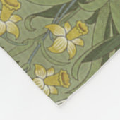  William Morris Daffodil Flowers Yellow Fleece Deken (Hoek)