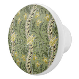  William Morris Daffodil Flowers Yellow Keramische Knop