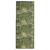  William Morris Daffodil Flowers Yellow Wijn Cadeautas (Voorkant)